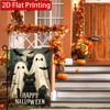 2D Flat, 2D Flat Oil Painting Texture Black Cat Garden Flag_4-28x40 Inch Outdoor Garden Flag Double-sided Home Decoration Courtyard Decoration Outdoor