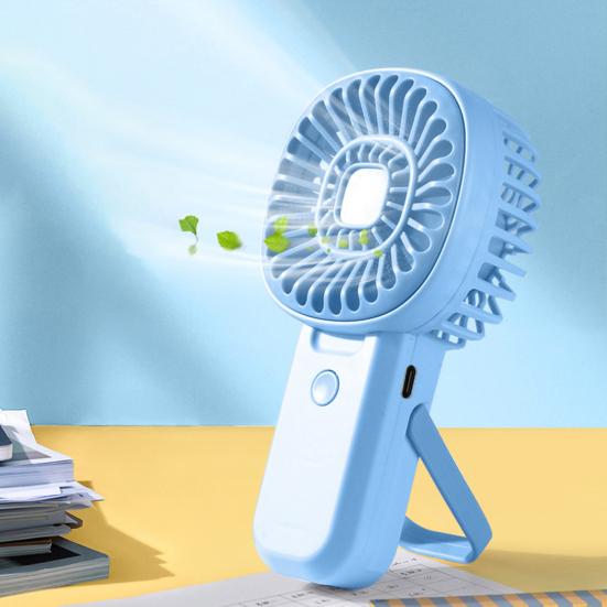 Portable Handheld Fan 3 Speed Mini Personal Fan with Folding Stand for Desktop USB Rechargeable Small Travel Essentials for Summer