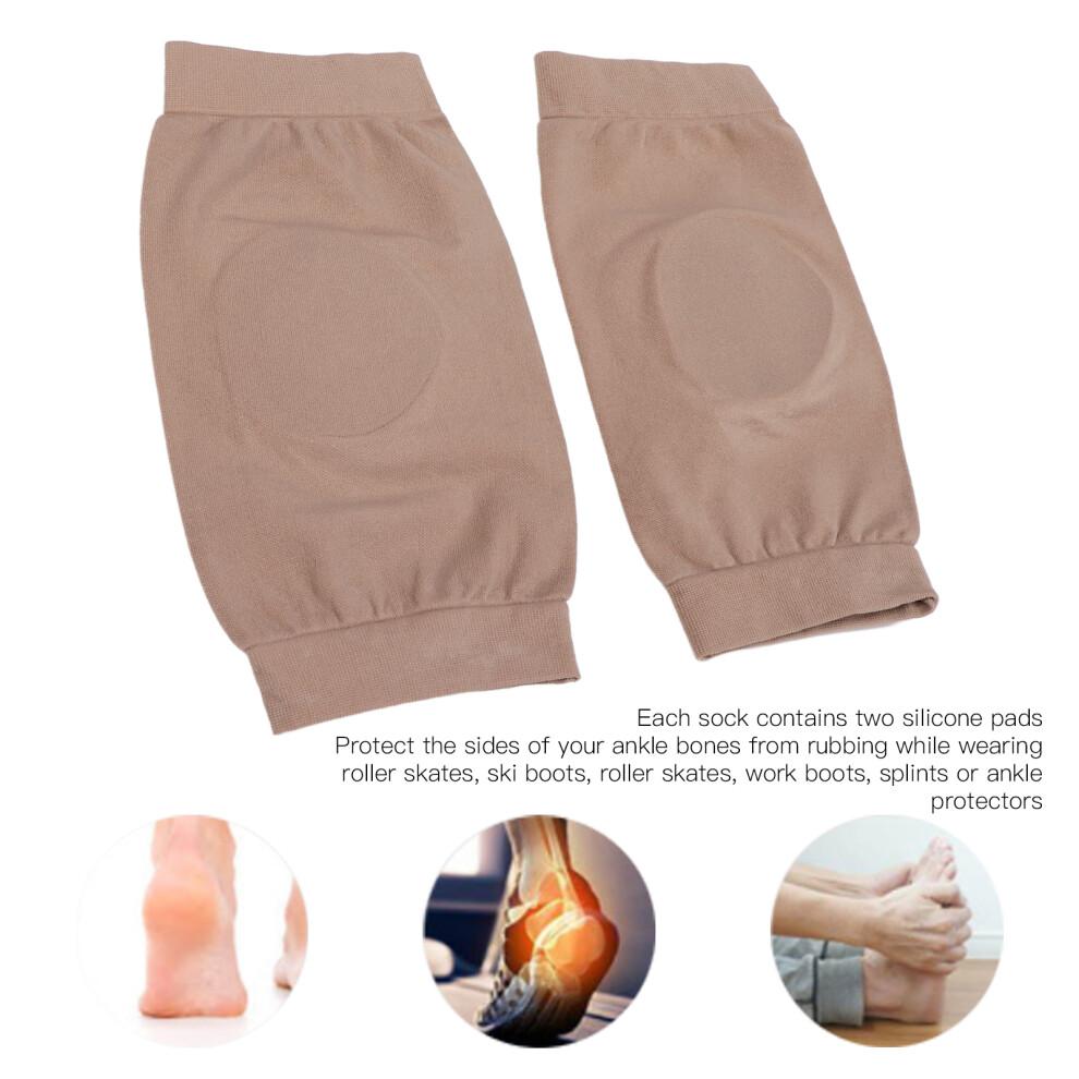 Foot Crack Sock with Silicone Support, Ankle Protection Sleeve (20x10cm)