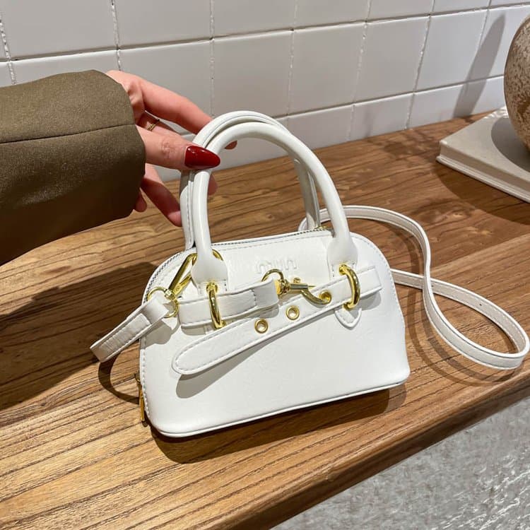 Mini-Muscheltasche Damen tragbare Umhängetasche
