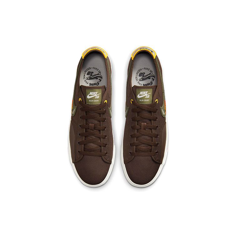 Daan Van Der Linden x Nike Blazer Court SB Barokowy Brąz Buty Unisex Light-Bone Ciemny Siarkowy Średni Oliwkowy CZ5605-200