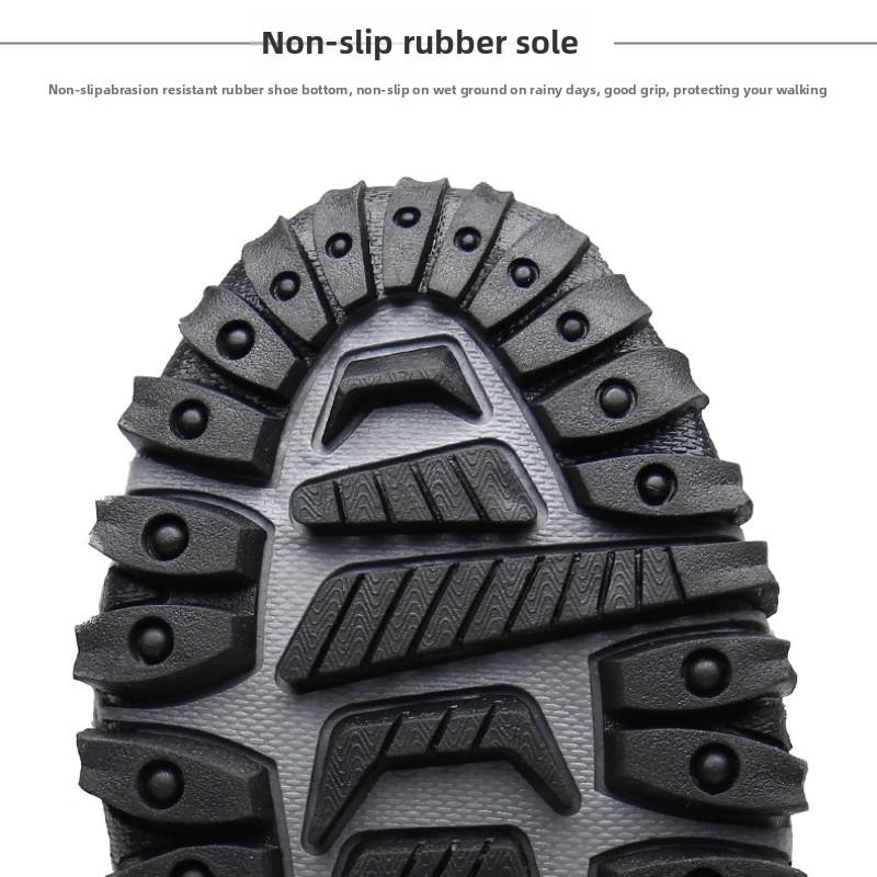 Couples' Matching Snow Boots Winter Fleece-Lined Thermal Boots Men's & Women's Cold-Resistant High-Top Outdoor Short Boots Cotton-Lined Footwear