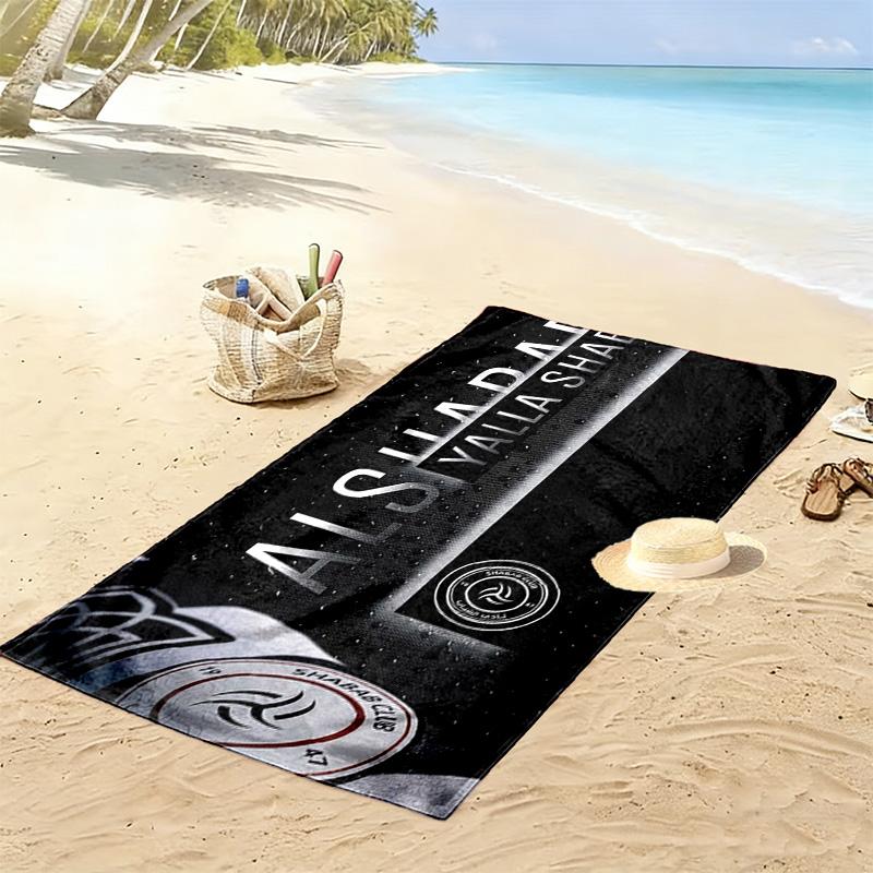 Al Shabab Club Print Beach Towel, Large Soft Quick Dry Towel for Beach Camping Swimming