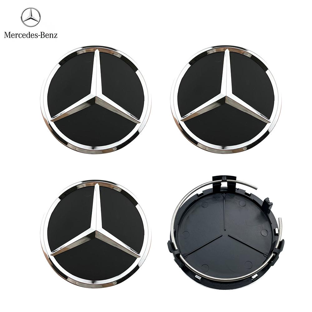 4pcs 75mm Emblem Car Wheel Center Cover Hub Cap Badge For Mercedes Benz AMG A B C E G CLA GLK CLASS W221 W212 W176 W205 W177 CR1