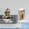 Table Sign Acrylic Desktop Decor Tissue Box PU Leather Cover Paper Towel Storage