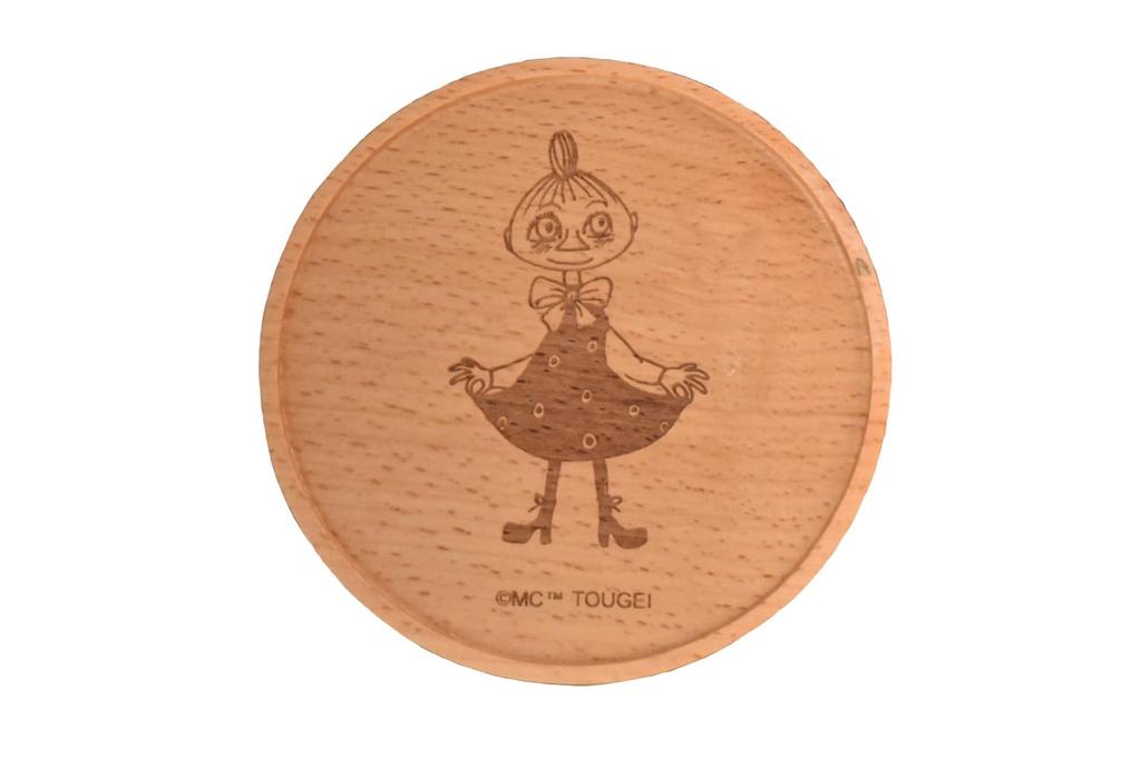 TOUGEI Wooden Coaster 2G Made of Natural Moomin Wooden Tableware 91 X 9mm (Mimura-nee-san) Wood, Series, Coaster, Diameter Approx.