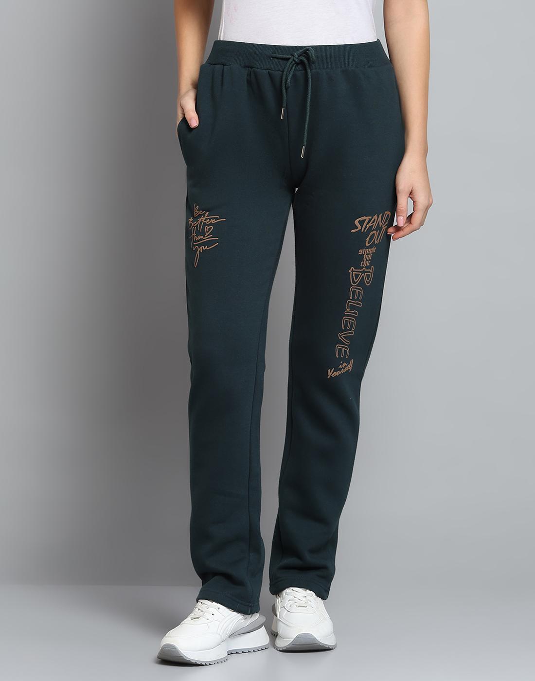 

Monte Carlo Womens Printed Green Drawstring Mid Rise Regular Fit Lower M зелёный