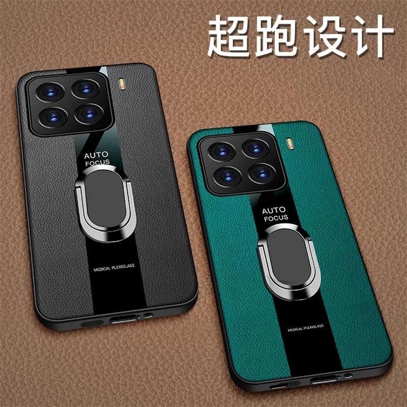 Magnetyczne Etui Do Xiaomi 15T Pro Etui Luksusowa Skórzana Osłona Tylna Z Pierścieniem Dla Dla Mi 15 T 5G Silikonowa Powłoka Odporny Na Wstrząsy Zderzak
