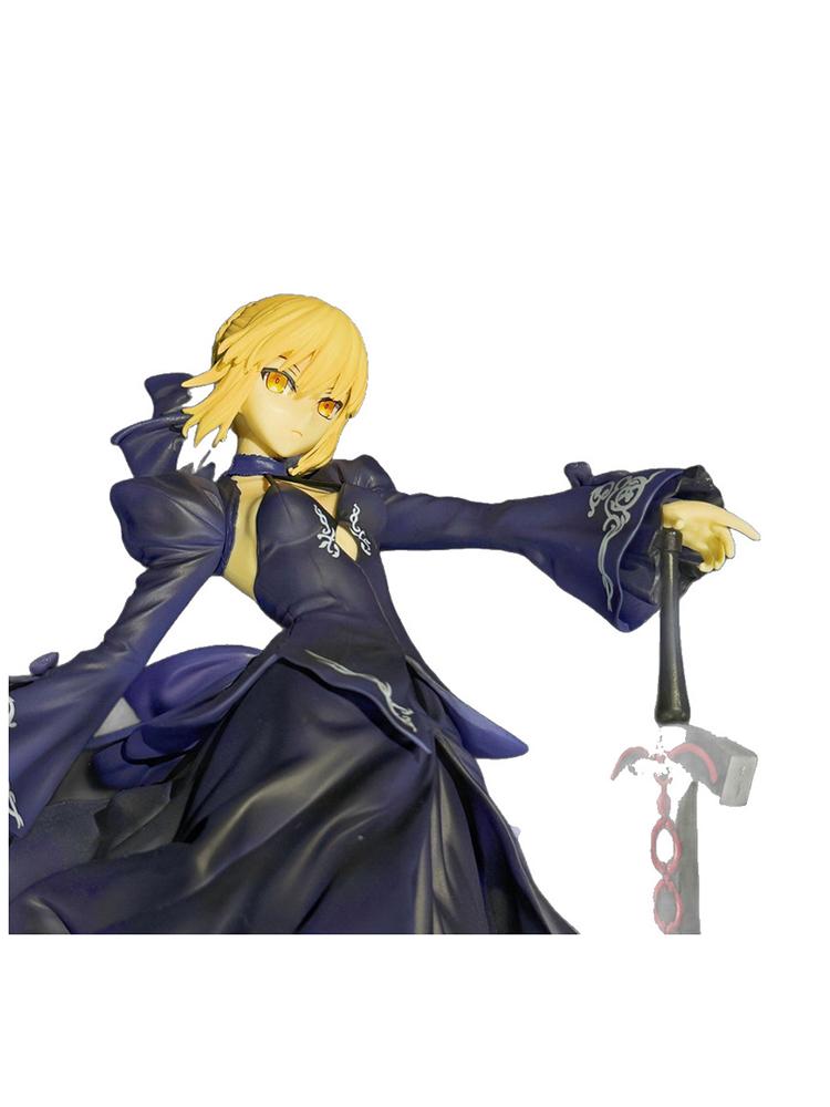 New Fate Stay Night Saber Figure Replaceable Hand Version Collectible Model Toy Black Bassa  Action Figure Robot Gifts