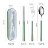 Portable 304 Stainless Steel Cutlery Set with Storage Box