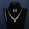 Bridal Necklace Set, High-End Light Luxury Style Diamond-Encrusted Jewelry, Exquisite Wedding Dress Jewelry Matching