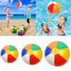 Regenbogenfarbener aufblasbarer Strandball 24 30 36cm Spielzeug Schwimmbadball Outdoor-Spielzeug