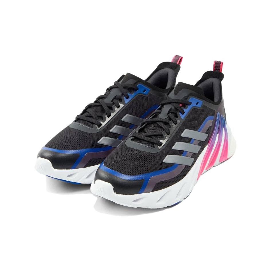 Adidas Y2K Retro Patchwork Lace-Up Cushioning Breathable Low-Top Running Shoes Unisex Sneaker Black Purple IH6031