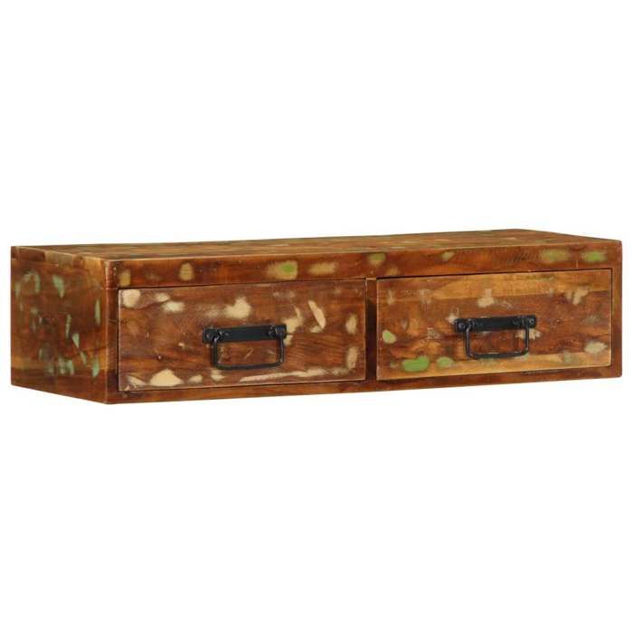 VidaXL Wall-mounted TV Cabinet 80x30x19 Cm Solid Reclaimed Wood, Media Unit, Sideboard, Entertainment Center, 4017462