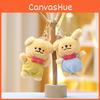 Dog Maltese Keychain Plush Toy Animal Doll Cartoon Decoration Gifts Pendant