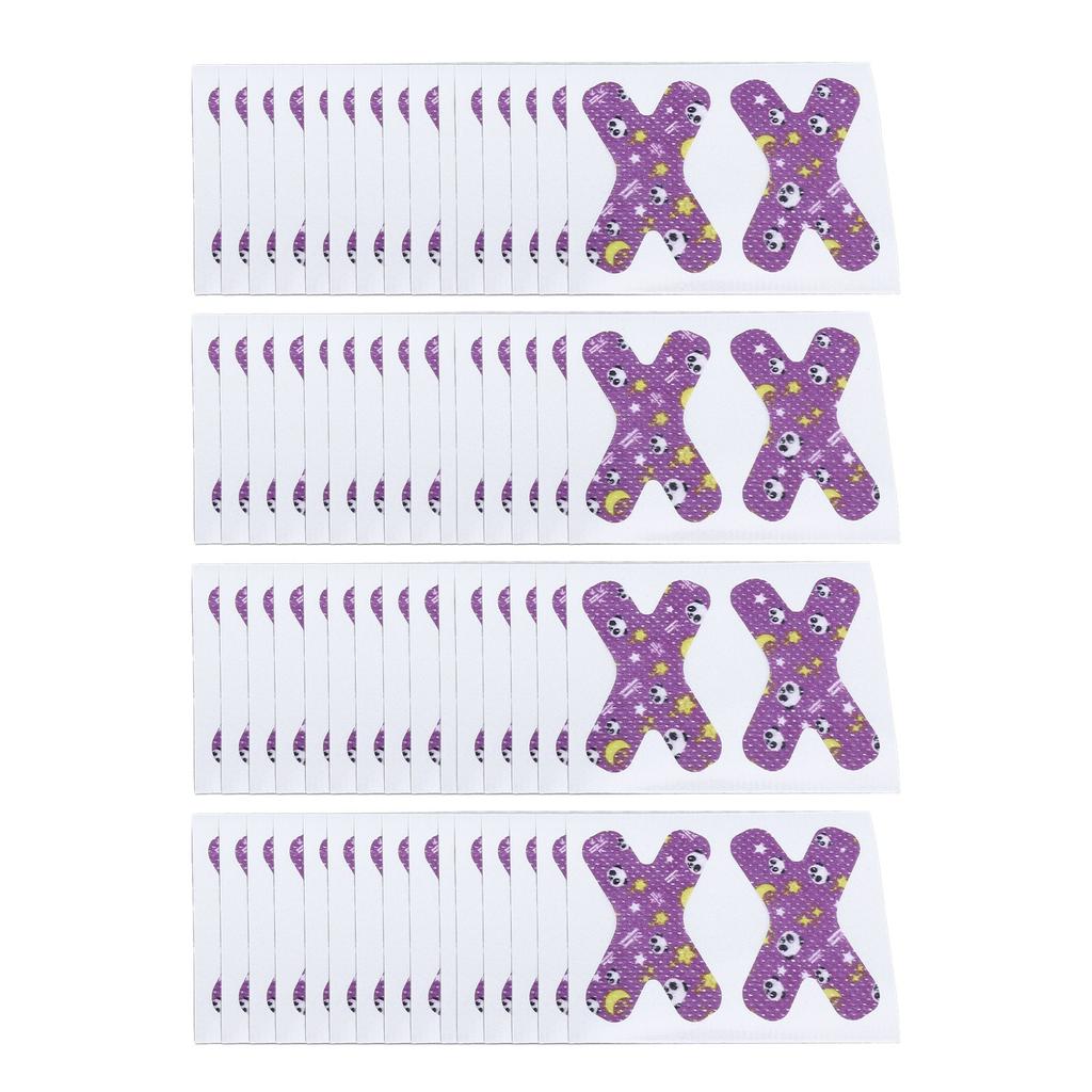 120 Stück X-förmiges Schnarchpflaster Cartoon Anti Offene Mundatmung Physische Mundschließung Anti-Schnarchen