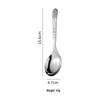 High-End 304 Stainless Steel Stone Texture Flat-Bottom Soup Spoon