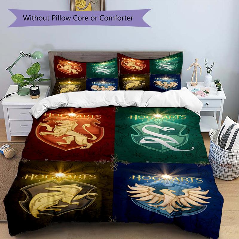3pcs Duvet Cover Set (1*Duvet Cover + 2*Pillowcase, Without Core),Fantasy film Print Bedding Set, Bedroom Decor, All‑Season, Birthday Gift