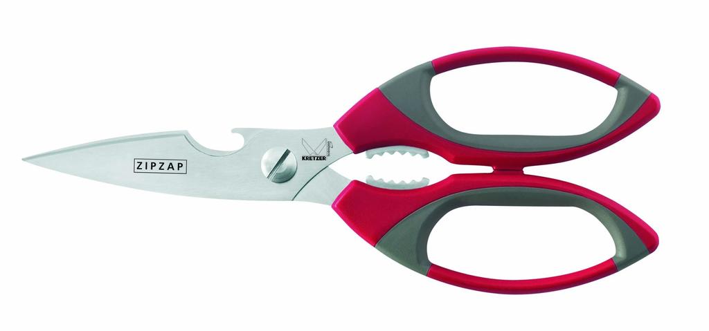 KREZZER Multipurpose Kitchen Bottle Opener and Bone Cutter Included (Germany) Scissors, Two-Tone Color,