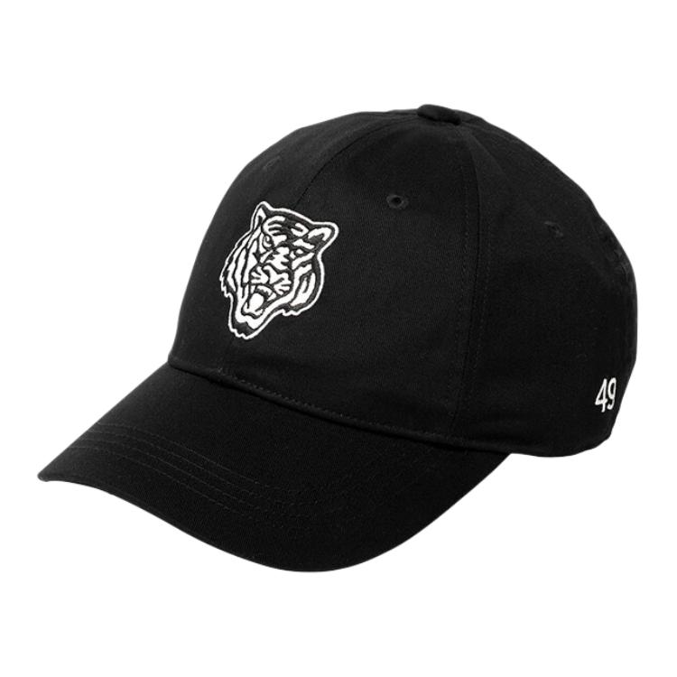 Onitsuka Tiger Original Design Cotton Baseball Caps Unisex Black 3183B156-001 F
