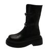 Fashion Fashion Women's Boots Thick-soled Mid-calf Knee-length Spring and Autumn 2024 New Fashion Casual Brand Designer Knight Boots