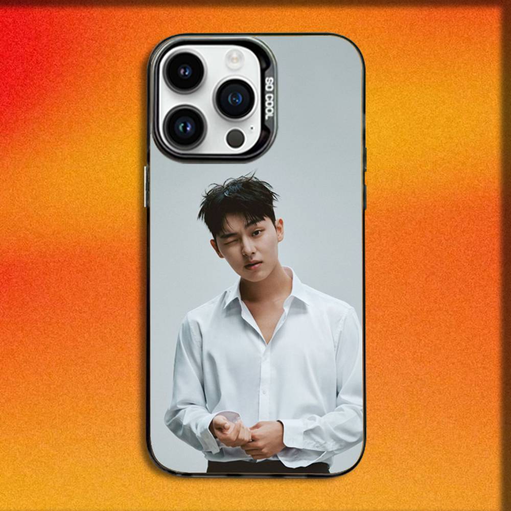 Actor C-Choi Hyun Wook Phone Case For iPhone 16,15,14,13,12,11,Mini,Pro,E,MAX Black Candy Matte Shockproof Cover