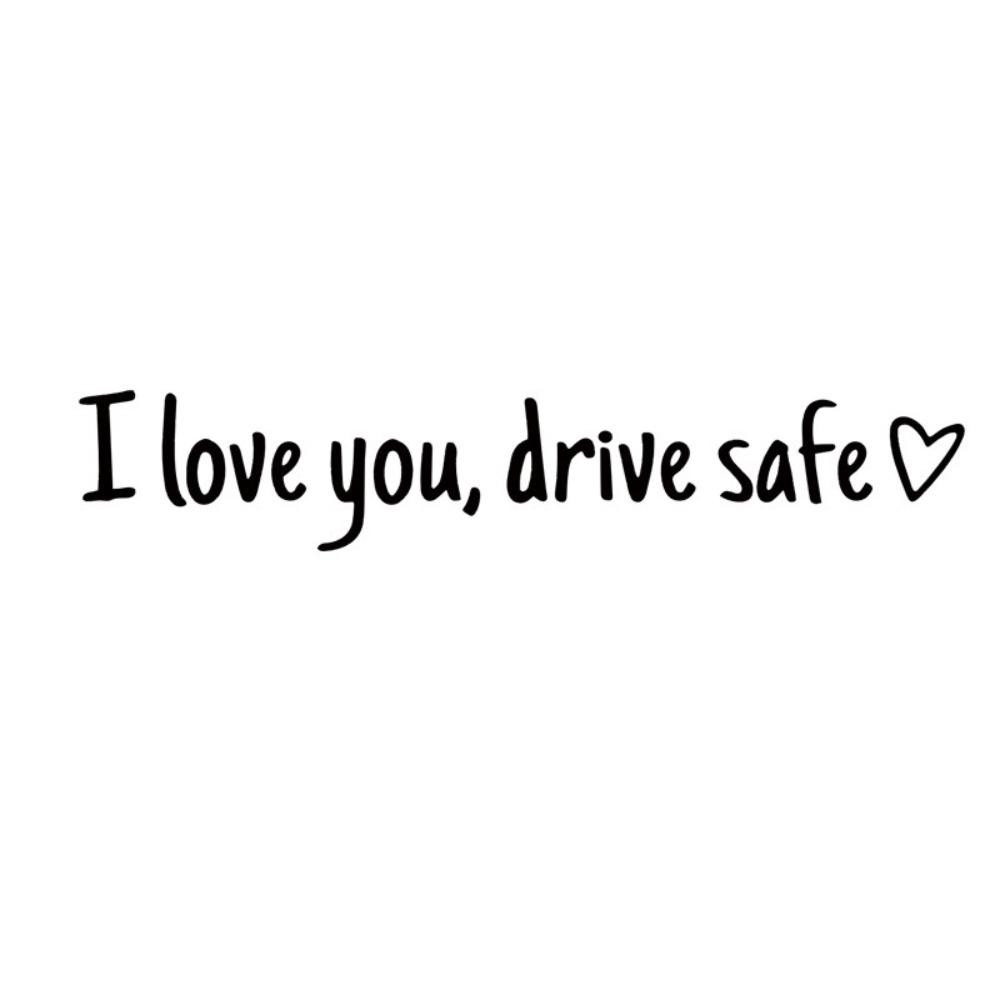 

Funny Decal I Love You Car Decals Waterproof Rearview Mirror Sticker for Car Accessories чорний