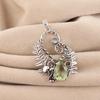 Green Amethyst Silver Pendant, 925 Sterling Silver Amethyst Gemstone Jewelry For Wedding Gift CP-42-11