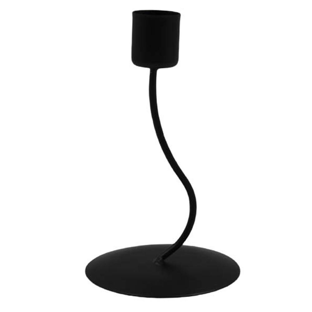 

Curved Iron Candle Holder Vintage Candlelight Dinner Prop Home Dining Table Decoration A