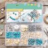 Kit per la Creazione di Gioielli Fai da Te Ispirato all'Oceano Kit per la Creazione di Braccialetti con Perline Multicolore Creazione di Gioielli