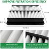 2PCS Cabin Engine Air Filter JMF61 JM3A0A Kit Fits For Mazda 3 -2025, Mazda 3 Sport -2024, CX-30 CX 30 CX30 -2025,CX-50 -2025, Replacement For