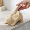 Cave Stone Soap Box Cartoon Animal Cat Drain Soap Box Bathroom Shelf Washing Table Drain Soap Box Bathroom Decoration