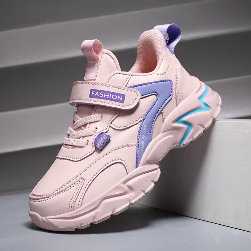 2025 spring new mesh breathable boys' shoes medium and large children's soft sole light primary school running children's sports shoes