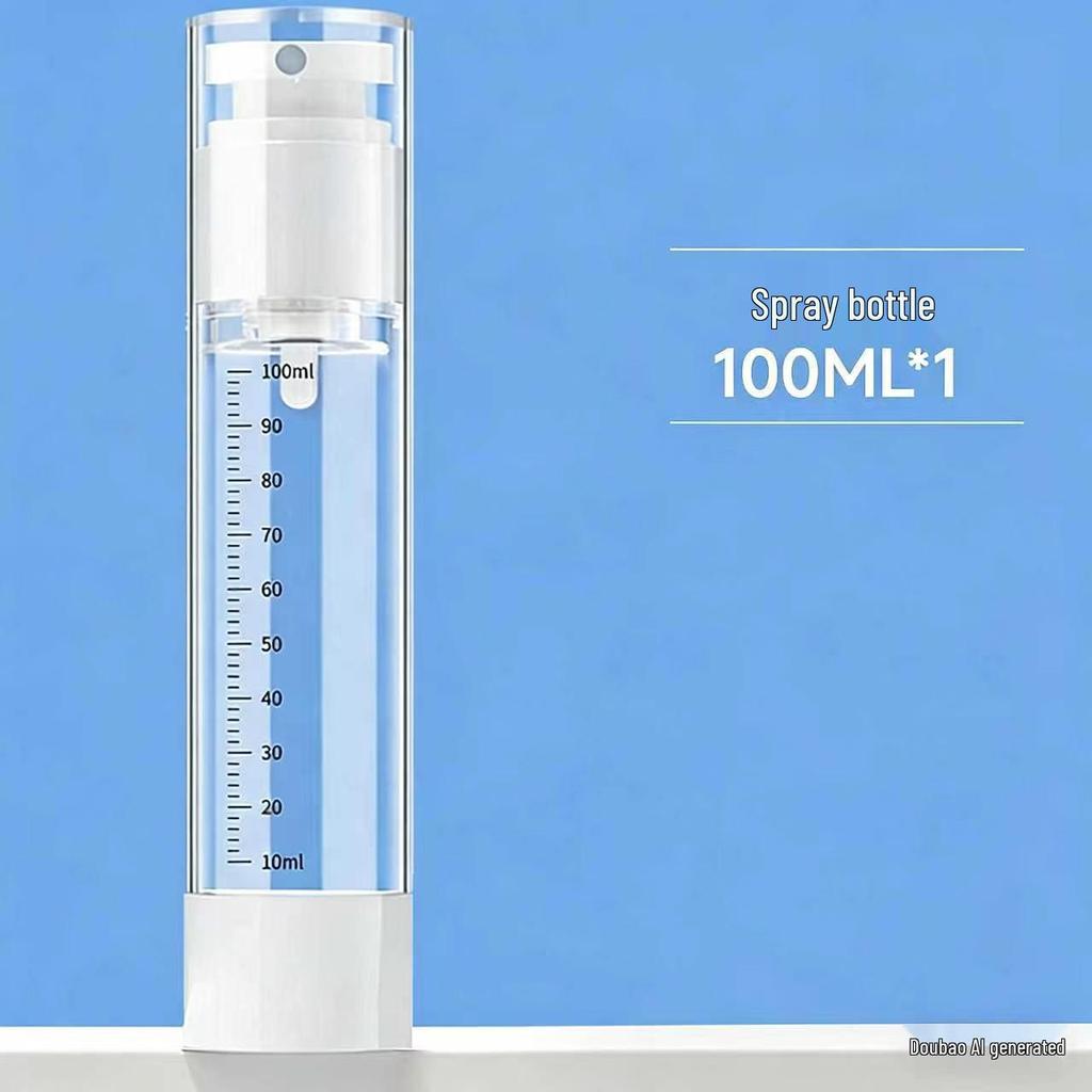 Portable Cosmetic Refill Bottles: 15ml, 30ml, 50ml Vacuum Press with Scale for Lotion and Spray