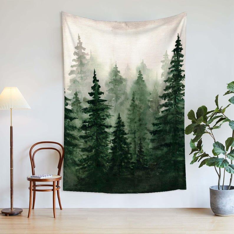 Watercolor Mist tapestry 75x100