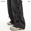 UNIFREE Drawstring Pleated Wide-Leg Casual Pants
