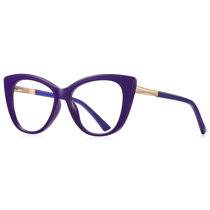 New Cat's Eye Glasses Frame Female Anti Blue Light Reading Glasses Finished Presbyopia Eyeglasses  Prescription Glass
