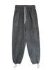 Luxi 2024 Fall/Winter Women's Thick Woolen Casual Sweatpants with Lamb Wool Lining