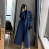 2025 Women's Plus Size Mid-Length Over-the-Knee Wool Coat - Autumn/Winter Fashion