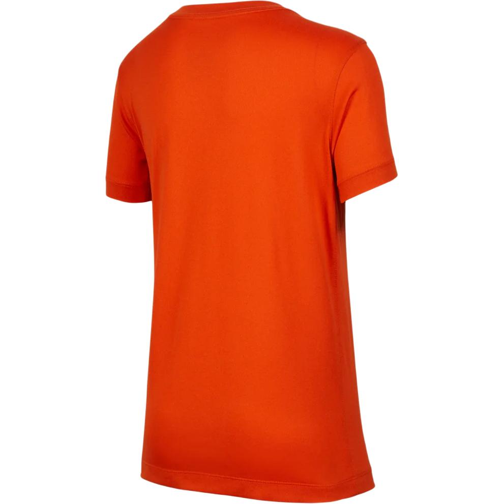 Nike Team Legend Comfortable Quick-Dry Crew Neck Short Sleeve Kids Tops University-Orange IB8678-888