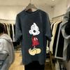 Disney Mickey Minnie Cartoon Print T Shirt Couple Summer Cotton Man Women Short Sleeve Casual Top Streetwear Graphic Tee Vintage