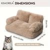 Thickened & Heightened Long-Haired Cat Sofa for Large Cats - Luxury Cushioned Pet Bed, Durable Furniture for Use, Cozy for Decor