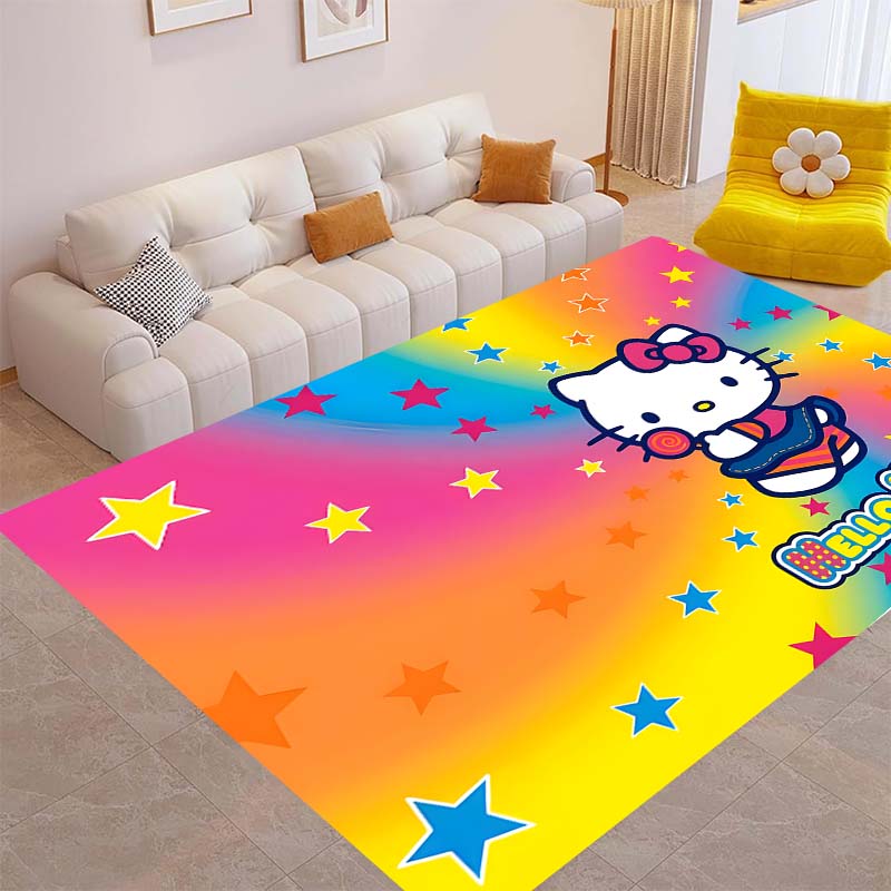 This Brand New Hello Kitty Rug Is Perfect for Home Décor and Can Be Used In Game Rooms, Bedrooms, Living Rooms, and Other Spaces