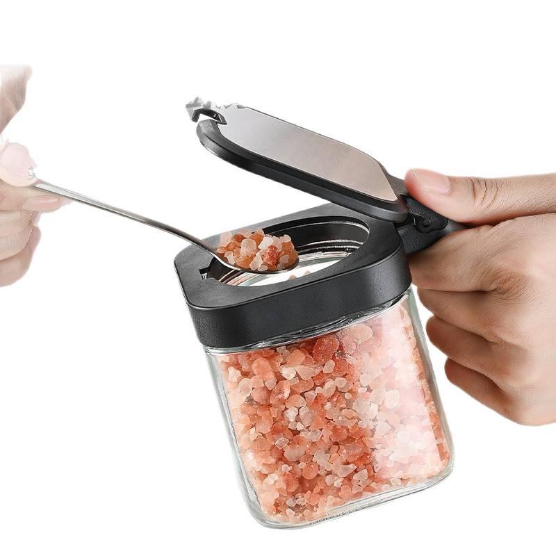 Kitchen Spice Jar Set - Seasoning and Salt Storage Containers