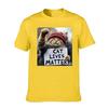 Funny Cat Graphic Cotton T-Shirt for Women Men Breathable Stretchy Crew Neck Tee Casual Loose Short Sleeve Oversize Tshirt