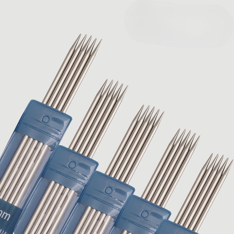Agujas de tejer de acero inoxidable, Ganchos de ganchillo, Agujas de puño de 15 cm, Calcetines tejidos a mano, Herramientas especiales para tejer para hacer muñecas, Agujas cortas