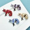 Crystal Fox Badge for Women Unisex Lovely Enamel Animal Party Casual Brooch Pins Gifts