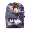 Roblox Pattern School Backpack With Starry Background And Large Capacity For Students