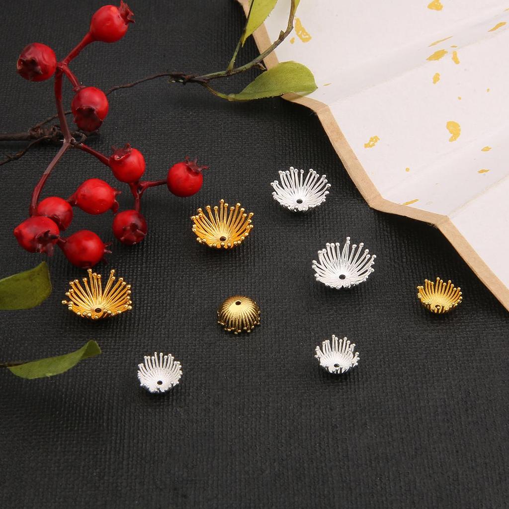 1Pcs Flower Stamen Shape Casting Copper Accessories For Jewelry Making DIY Charm Decoration