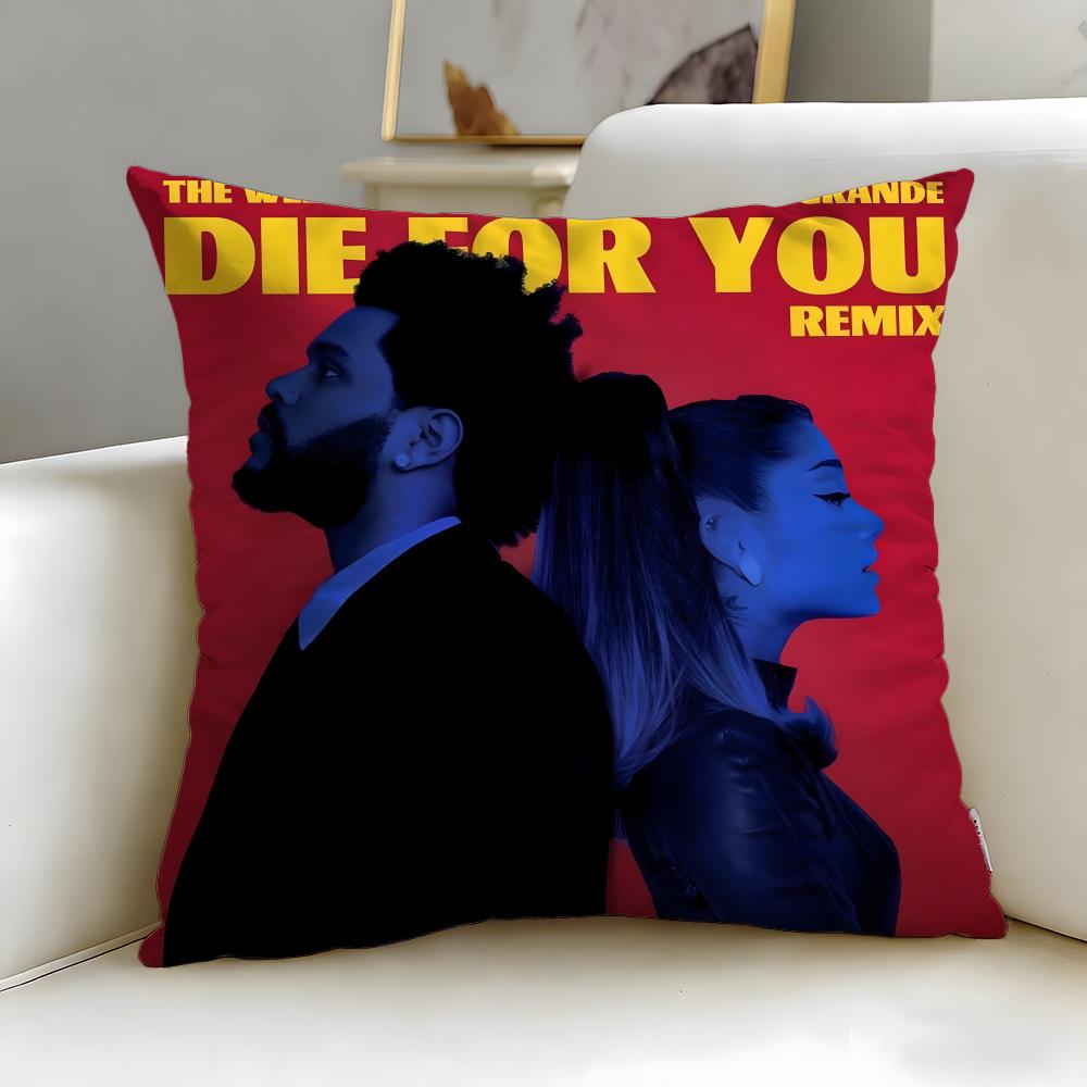popular singer The Weeknd Cushion Cover Soft  EasyWash Pillow Case  Versatile for Couch Bed Travel and Office